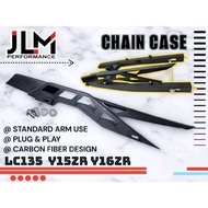 Y15ZR Y15 Y16ZR LC RS150 Chain Cover Penutup Rantai Hard Plastic Standard Boleh PASANG CARBON STANDR