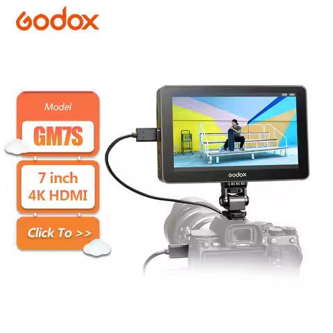 Godox GM7S 4K HDMI 7 inch Ultra Bright Camera Monitor with REC.709 Color Calibration Support Custom 