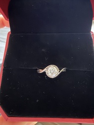 周大福 Chow Tai Fook 0.52ct 天然單鑽戒指 全新未戴過！附GIA證書