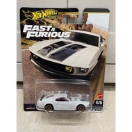 Xe mô hình đồ chơi bánh cao su Hotwheels 1:64 PREMIUM - FAST AND FURIOUS - 1969 Ford Mustang Boss 30