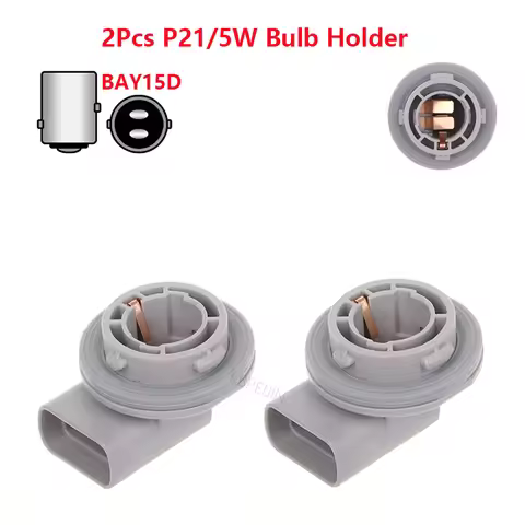 2x For Kia Rio Rio5 Sedona Hyundai Entourage Turn Signal Light 1157 P21/5W Bulb Lamp Holder Socket A