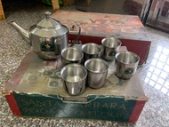 復古 聖大保羅 Santa Barbara Polo 茶杯組 不鏽鋼 茶具組 露營好幫手