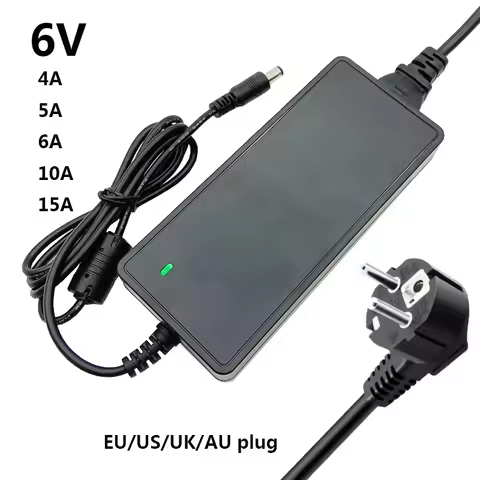 DC 6V 6A 6V10A 6V 10A Power Supply Adapter 6v 5a 15A 4A 10A 6 Volt Switching Power Supply DC6V Conve