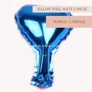 balon hati foil / balon foil / balon hati kecil / balon hati foil 5inchi / balon hati 5 inchi