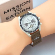 MENARA Jam Tangan Pria Wanita OMEGA Planet Version Analog Chrono off
