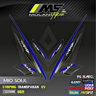 Decal Sticker Striping Variation Transparent Uv Mio Soul Carburetor 2006-2012 Mio Soul 115 Mio Soul 