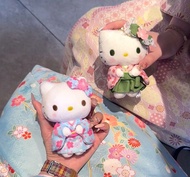 和服 Hello Kitty 現貨 抹茶色 水色 櫻花 士多啤梨 京都 展覽 日本限量版 包包掛飾 鎖匙扣 毛公仔 粉藍 浴衣