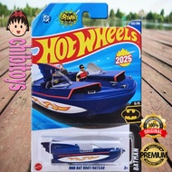 Hot Wheels Batman 1966 Bat Boat biru DC Comics Diecast Batmobile Ship