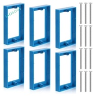 6pcs 1/2inch Single Gang Receptacle Outlet Box Extenders,Electric Outlet Extender Box with 12 Screws
