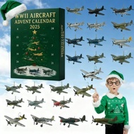 WWII Aircraft Advent Calendar 2025, 24-Day Airplane Advent Calendar with Collectible WW2 Warbird Pen