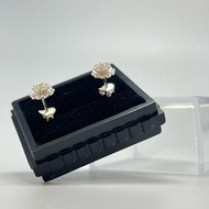 99.9% Pure Silver Earrings Pikul Flowers Sukhothai Group