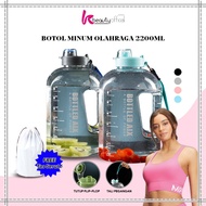 KB-C470 Transparent Drinking Bottle 2200ML Tumblr Gym Bottle / Large Sports Drinking Bottle Holder B