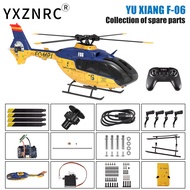 YUXIANG F06 EC135 RC Helicopter All Spare Parts Fuselage Shell Rotor Battery Remote Control Paddle B