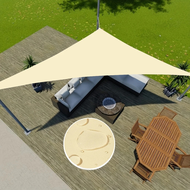 Multi-size Triangle Sun Shade Sail Waterproof Outdoor Garden Patio Party Sunscreen Awing Sun Canopy 