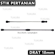 ELECTRIC SPRAYER STICK / MANUAL / ELECTRIC SPRAYER STICK 18mm Drat to Drat 14mm - STICK Length 50cm 