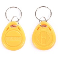 EM4100 EM4102 125KHz RFID EM-ID Card Tag Token Key Chain Keyfob Read Only Yellow Pack of 100