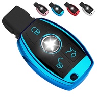 QBUC Mercedes-Benz Key Fob Cover Key Fob Case for Mercedes-Benz C E M S CLS CLK GLC G Class TPU Full