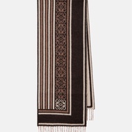 LOEWE Anagram wool and cashmere jacquard 圍巾