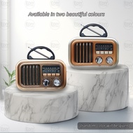 【NEW】Classic Rechargeable Radio FM AW SW Bluetooth USB TF Speaker Audio MP3 Music Player Vintage Ant