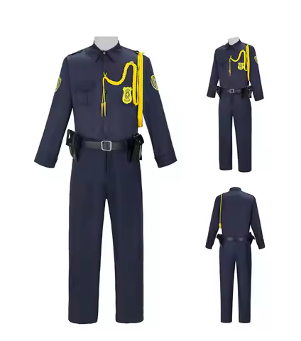 Movie Nick Wilde Cosplay Costume Zootopia Nick Police Cosplay Uniform Christmas Halloween Carnival R