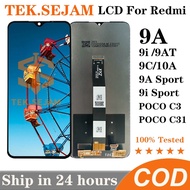 TEK.SEJAM Original LCD For Redmi 9A 9C 9i 9AT 10A 9T LCD Display Touch Screen Digitizer Replacement