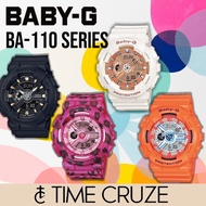 [Time Cruze] Baby-G BA-110 Resin Sports Digital Analog Women Watch BA-110-7A1 BA-110FL-3A BA-110TH-7