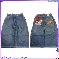 wide leg jeans baggy jeans men y2k y2k jeans E-commerce Y2K Harajuku Loose Jeans Men JNCO Retro Hip-