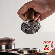 GIOVANNI Coffee Tamper, 51/53/58MM Flat/threaded Bottom Coffee Leveler, Professional Self-rebounding