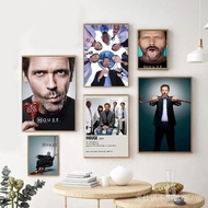 House MD Retro Style Wall Art Poster Canvas Painting Print Living Room Bedroom Bar Club Home Decor,N