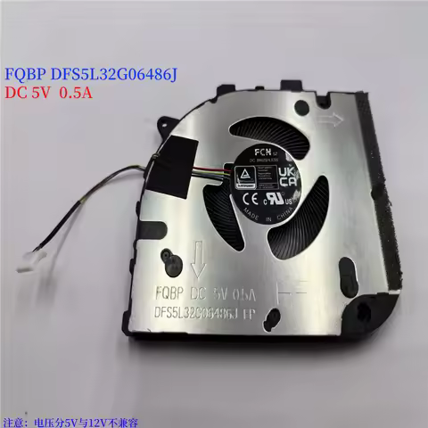 Cooling fan for Asus Vivobook Dauntless SLIM S14X S16X S5402Z S5602ZA ZE DC5V FQBP DFS5L32G06486J FQ