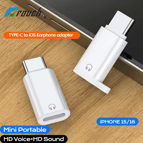 USB C to Lightning Headphone Adapter Type C Male To Lightning Female AUX Audio Converter for iphone 