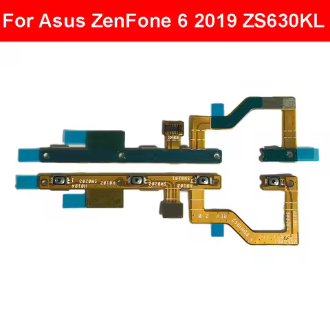 On Off Power Volume Side Button Flex Cable For Asus ZenFone 6 2019 ZS630KL Volume Power Switch Key F