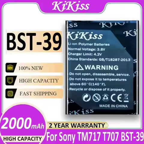 Mobile Phone Battery Bst-39 2000Mah For Sony Ericsson TM717 T707 W380 W380a W518 W518a W908c W910i Z