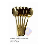 6pcs premium gold stainless steel tablespoons