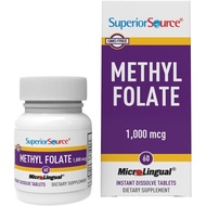 Superior Methyl Folate 1,000 mcg - Folate Supplement for Women & Men - Methylated Folate Supplement 