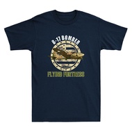 B-17 Bomber The Flying Fortress World War 2 Airplane Vintage Men'S Black T-Shirt