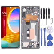 สำหรับกำมะหยี่ LG 5G เรารุ่นจอ LCD แบบดั้งเดิมหน้าจอดิจิตอลประกอบครบชุดพร้อมกรอบ (สีเงิน)