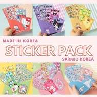 Sale 🇰🇷 韓國製 sanrio sticker pack folder mask 貼紙 口罩套 Hello Kitty my Melody PC狗 布甸狗 Cinnamaroll kuromi 玉桂狗 sanrio精品 文具