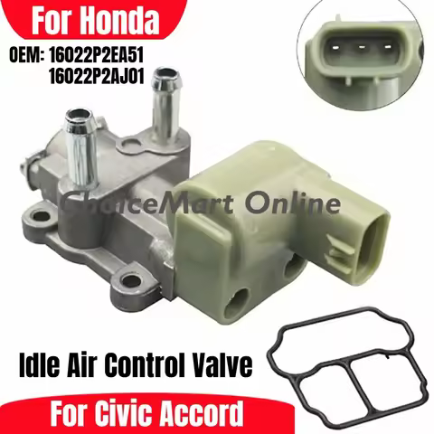 Idle Air Control Valve IACV IAC 16022-P2E-A51 16022P2EA51 Replacement for Honda Civic GX DX EX Accor