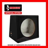 MOHAWK Car Audio 12 Inch Subwoofer Enclosure Sealed Box - 22M1-12SB