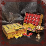 Smokeless Non-Toxic Pure Natural Butter Lamp 1/2/4/Hour 100 Pieces Boxed Buddha Lamp Butter Smokeles