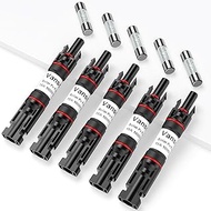Vansdon 5PCS 15A Solar Fuse Holder Inline，Solar PV Fuse Holder,Waterproof Solar Fuse Connector for S