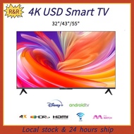 4K Android TV/32" 43" 55" Smart TV With Youtube | Netflix | GooglePlay Digital Ready TV