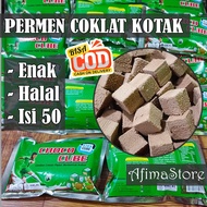 CHOCO CUBE CANDY PERMEN KOTAK MINI ISI 50 PCS ENAK RASA COKLAT HALAL MURAH GROSIR BANDUNG INI BUKAN 