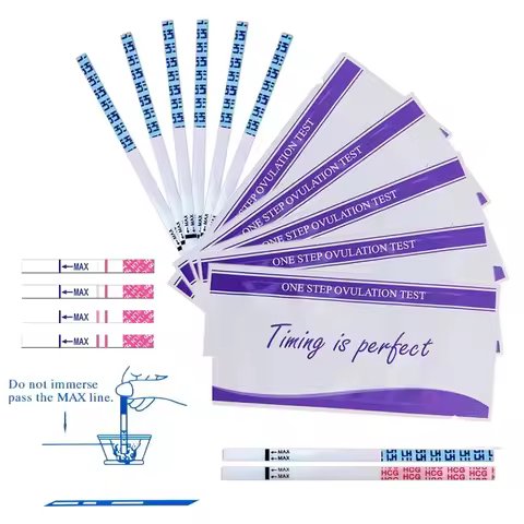 20pcs Ovulation Test Strips LH Fertility Urine Measuring Kits Over 99% Accuracy Pregnant Test Paper 