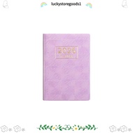 LUCKYSTOREGOODS 2025 Planner Notebook, A7 Mini 2025 Agenda Book, Mini with Calendar English Laser Po