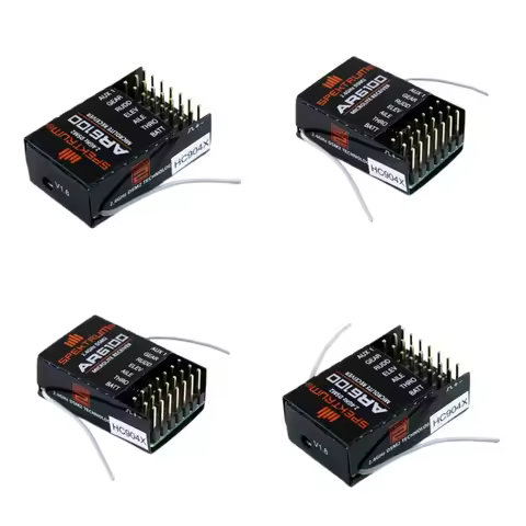 DSM2 AR6100 Microlite 6-Channel RC Receiver Receptor Compatible Spektrum DX6i DX7 DX8 DX18 JR DSX6 D