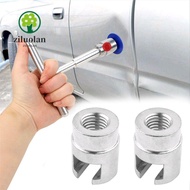 ZILUOLAN Car Dent Repair Puller Head, Aluminum Alloy Silver Pulling Tab Adapter, Dent Repair Tools C