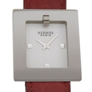 【日本直送】愛馬仕 HERMES Belt Watch 手錶 BE1.210 不鏽鋼 x 皮革 石英 指針式顯示 白色錶盤 女仕【二手】