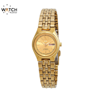 Seiko 5 SYMA04K1 Gold Bracelet Gold Dial Automatic Watch For Women SYMA04